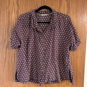 Toad&Co Cropped Button-down Shirt Hillrose